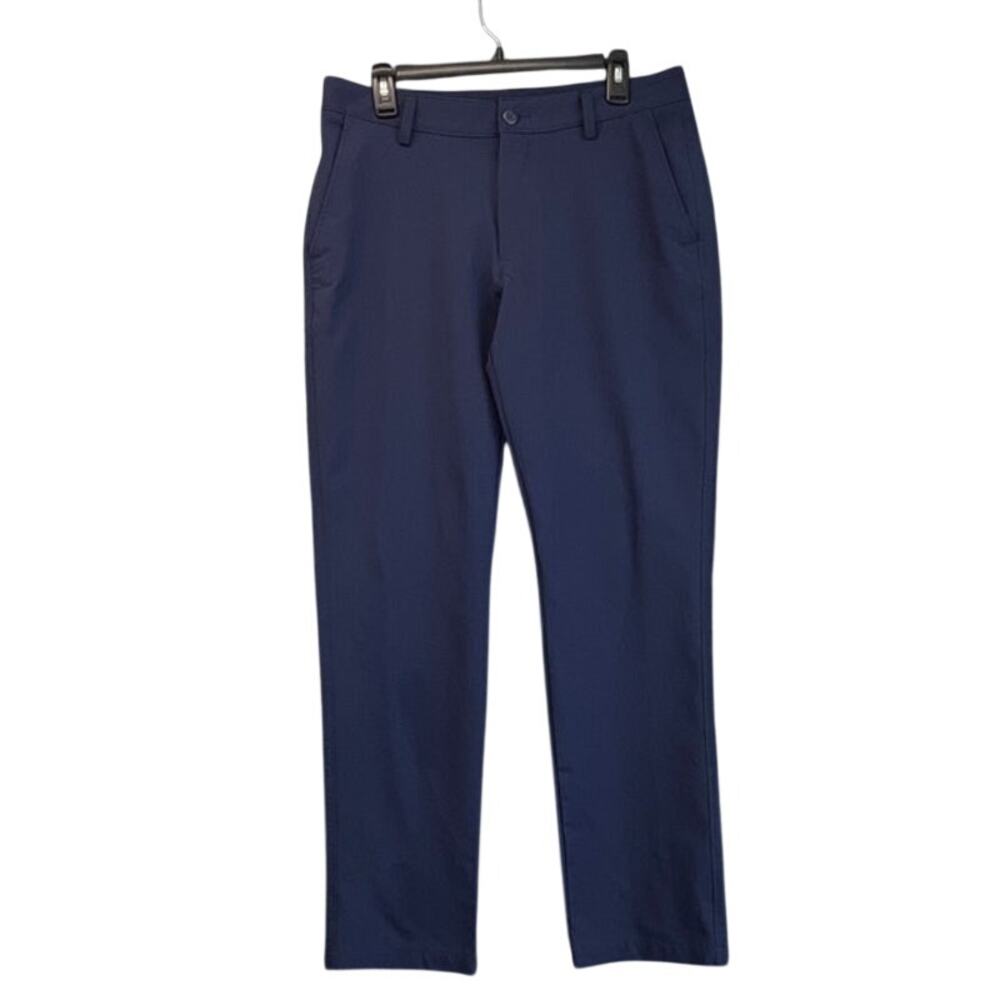 Underamour mens 34 x31.5 Navy Performance Light Pockets Pants  FLAw